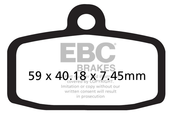 Obrázek produktu Brzdové destičky EBC FA612TT FA612TT