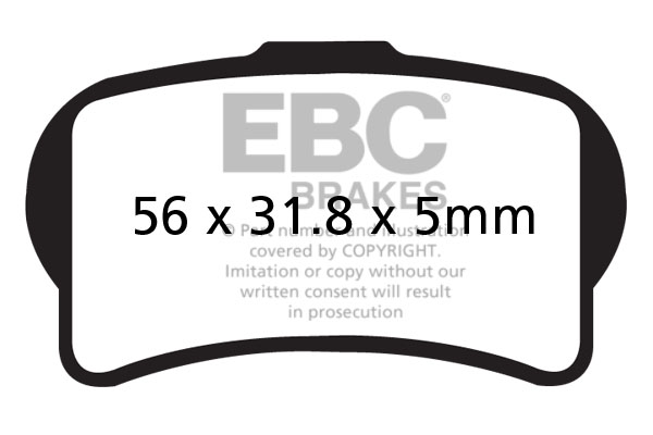 Obrázek produktu Brzdové destičky EBC FA644TT