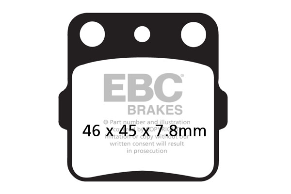 Obrázek produktu Brzdové destičky EBC MXS084 CRF 150 R/RB; levá