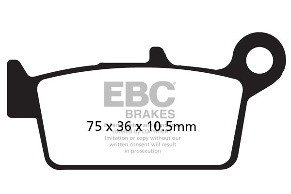 Obrázek produktu Brzdové destičky EBC MXS131 Pravý; KLX 250 S H6F/H7F