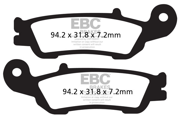 Obrázek produktu Brzdové destičky EBC MXS450