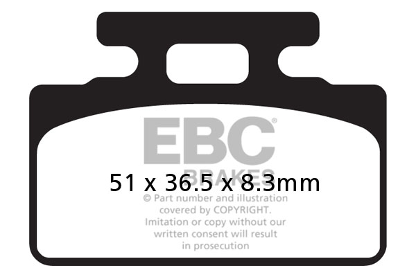 Obrázek produktu Brzdové destičky EBC SFA151