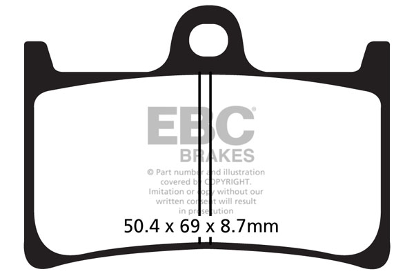 Obrázek produktu Brzdové destičky EBC SFA252 ABS/bez ABS; Levý/pravý