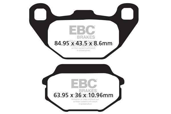 Obrázek produktu Brzdové destičky EBC SFA305 Levý; Joyride 125