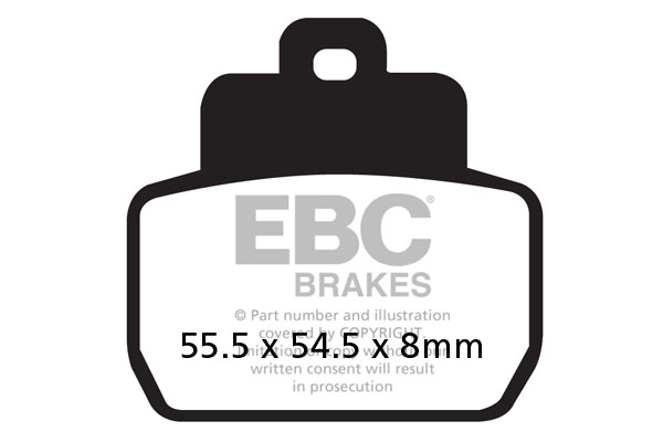 Obrázek produktu Brzdové destičky EBC SFA425HH
