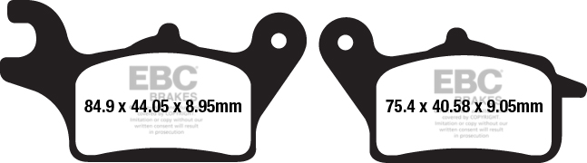 Obrázek produktu BRZDOVÉ DESTIČKY SFA ORG SKÚTR SFA652