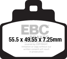 Obrázek produktu Brzdové destičky EBC SFA681HH
