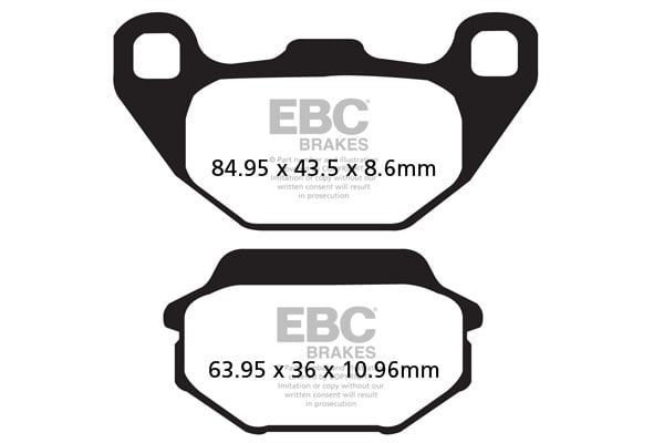Obrázek produktu Brzdové destičky EBC SFAC305 Levý; Joyride 125