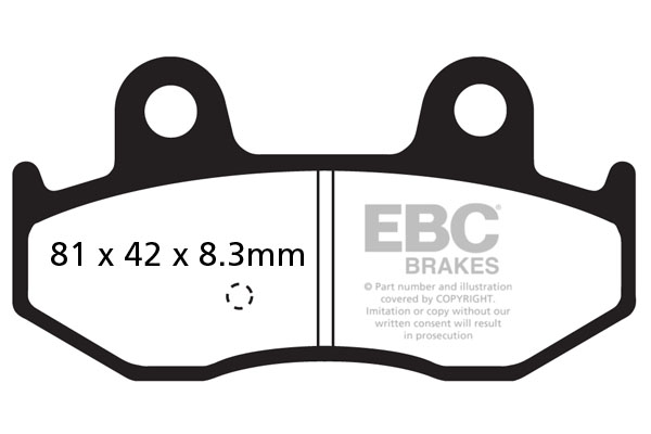 Obrázek produktu Brzdové destičky EBC SFAC411 SFAC411
