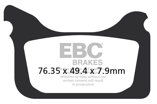 Obrázek produktu Brzdové destičky EBC EPFA405HH EPFA405HH