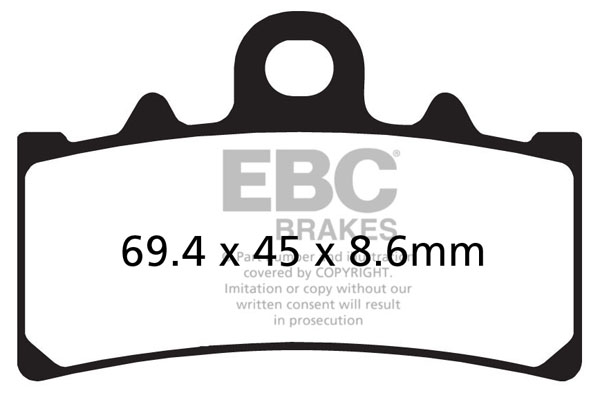 Obrázek produktu Brzdové destičky EBC EPFA606HH Levý
