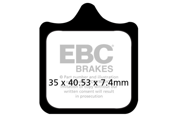 Obrázek produktu Brzdové destičky EBC EPFA322/4HH