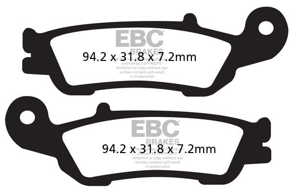 Obrázek produktu Brzdové destičky EBC EPFA450HH EPFA450HH