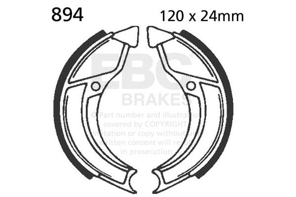 Obrázek produktu Sada brzdových čelistí EBC 894 894