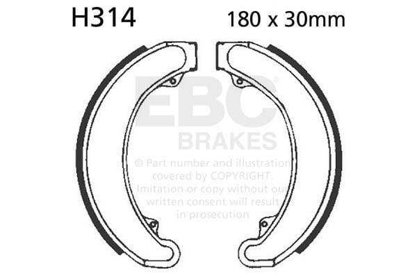 Obrázek produktu STANDARDNÍ BRZDOVÉ ČELISTI H314