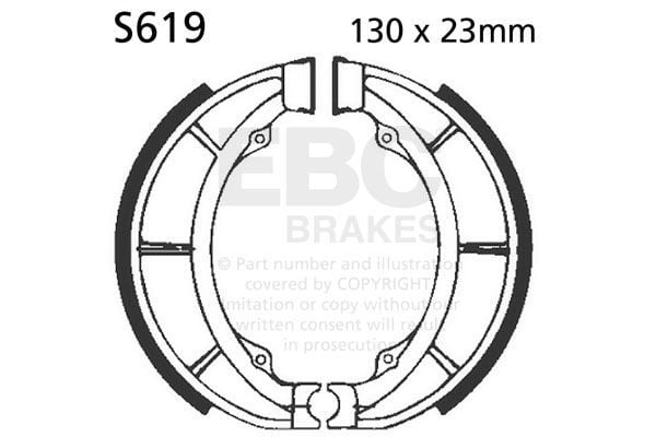 Obrázek produktu Sada brzdových čelistí EBC S619 S619