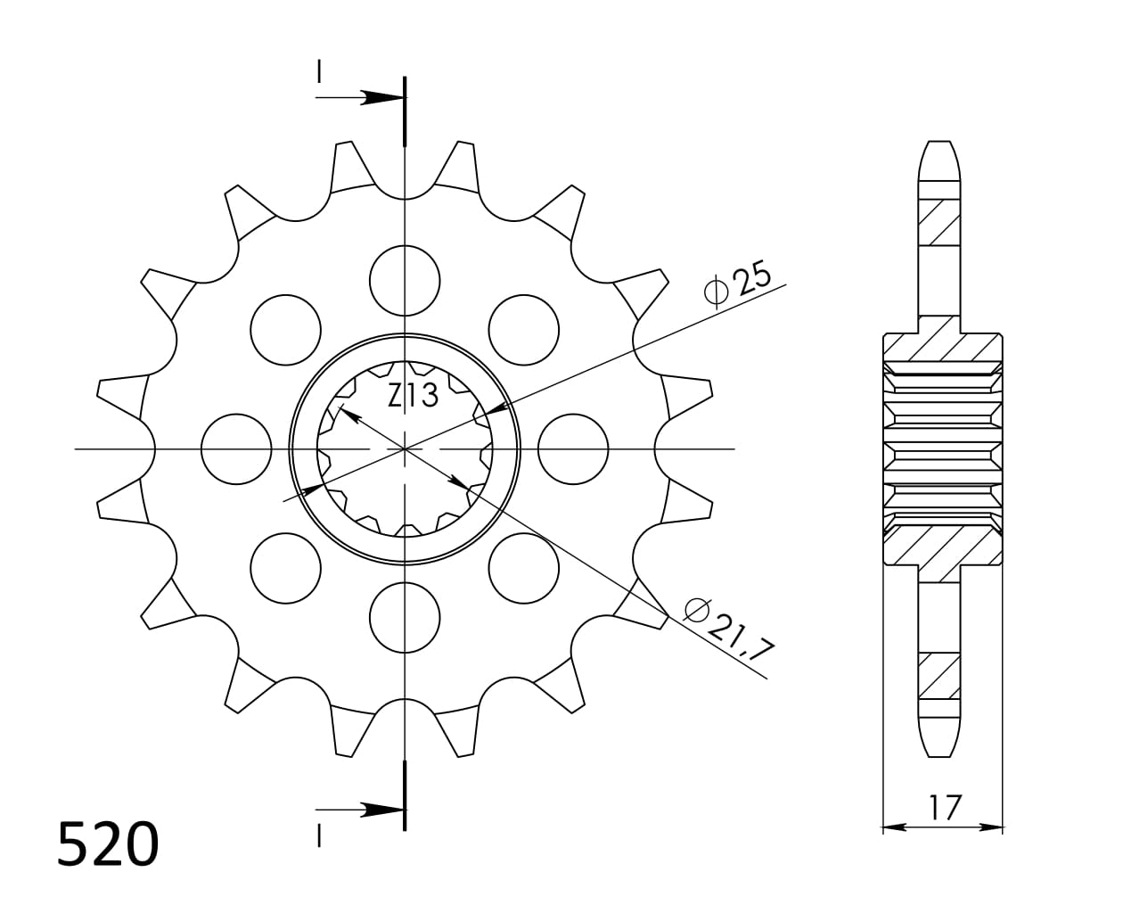 Obrázek produktu Řetězové kolečko SUPERSPROX CST-1381:16 16 zubů, 520 CST-1381:16