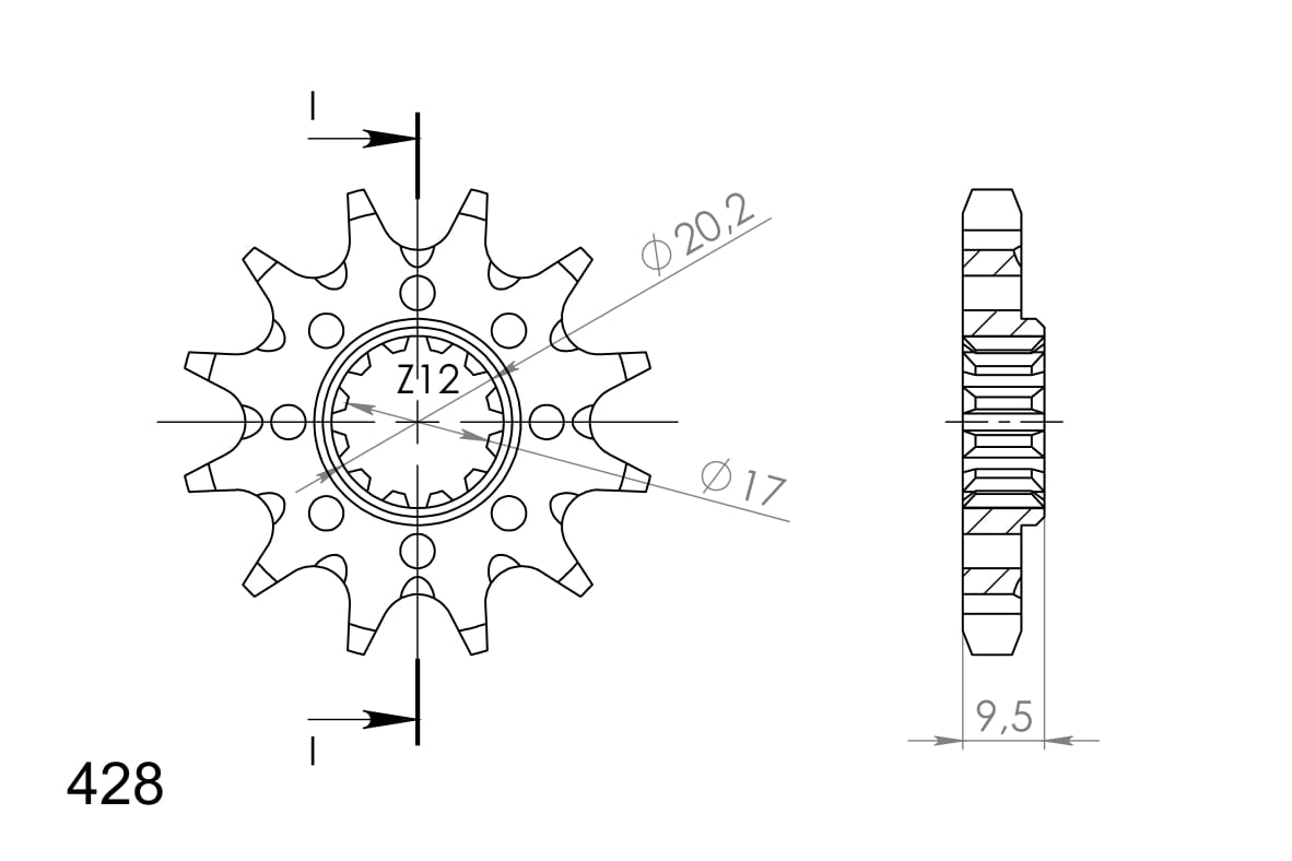 Obrázek produktu Řetězové kolečko SUPERSPROX CST-1907:12 CST-1907:12