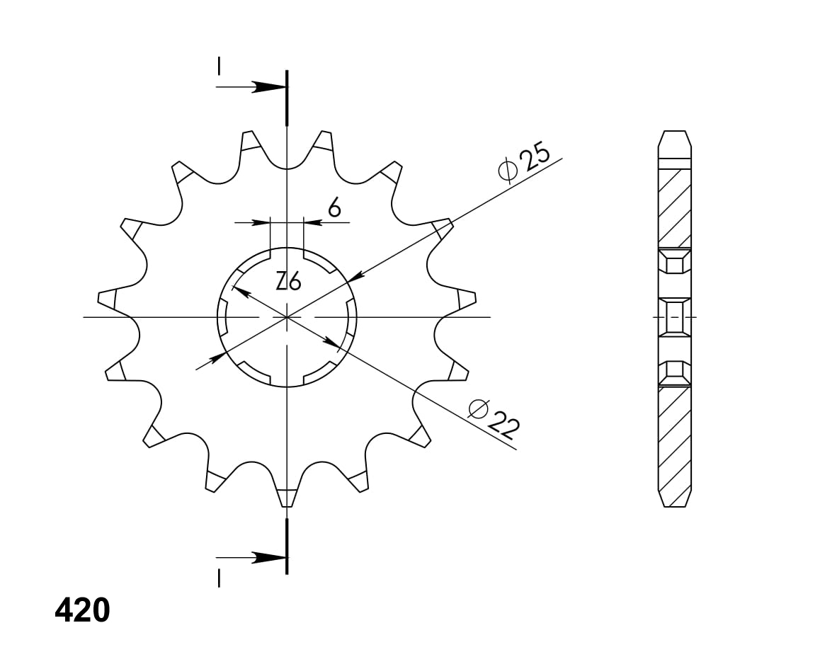 Obrázek produktu Řetězové kolečko SUPERSPROX CST-251:13 CST-251:13
