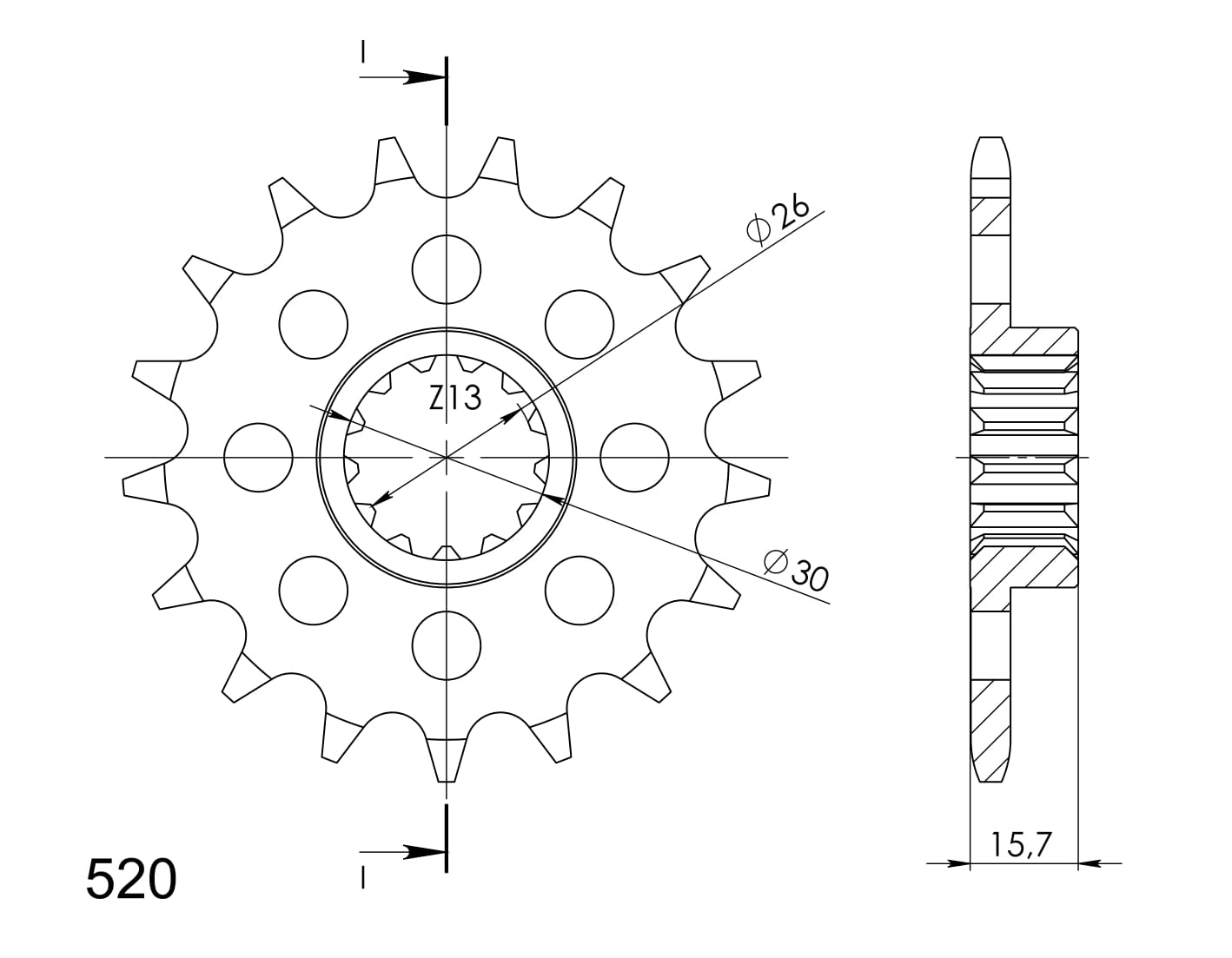 Obrázek produktu Řetězové kolečko SUPERSPROX CST-312:16 CST-312:16