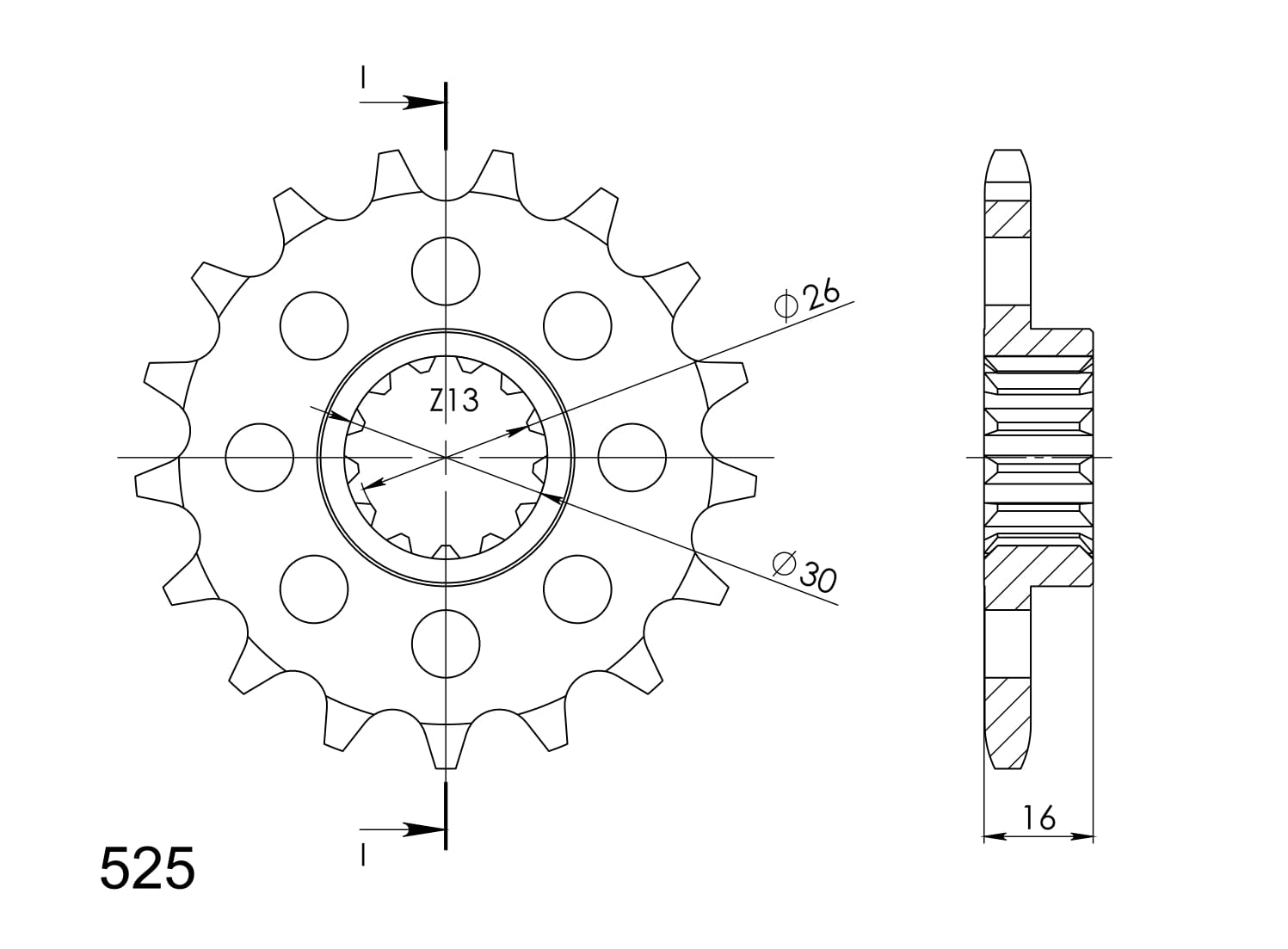 Obrázek produktu Řetězové kolečko SUPERSPROX CST-313:14 CST-313:14