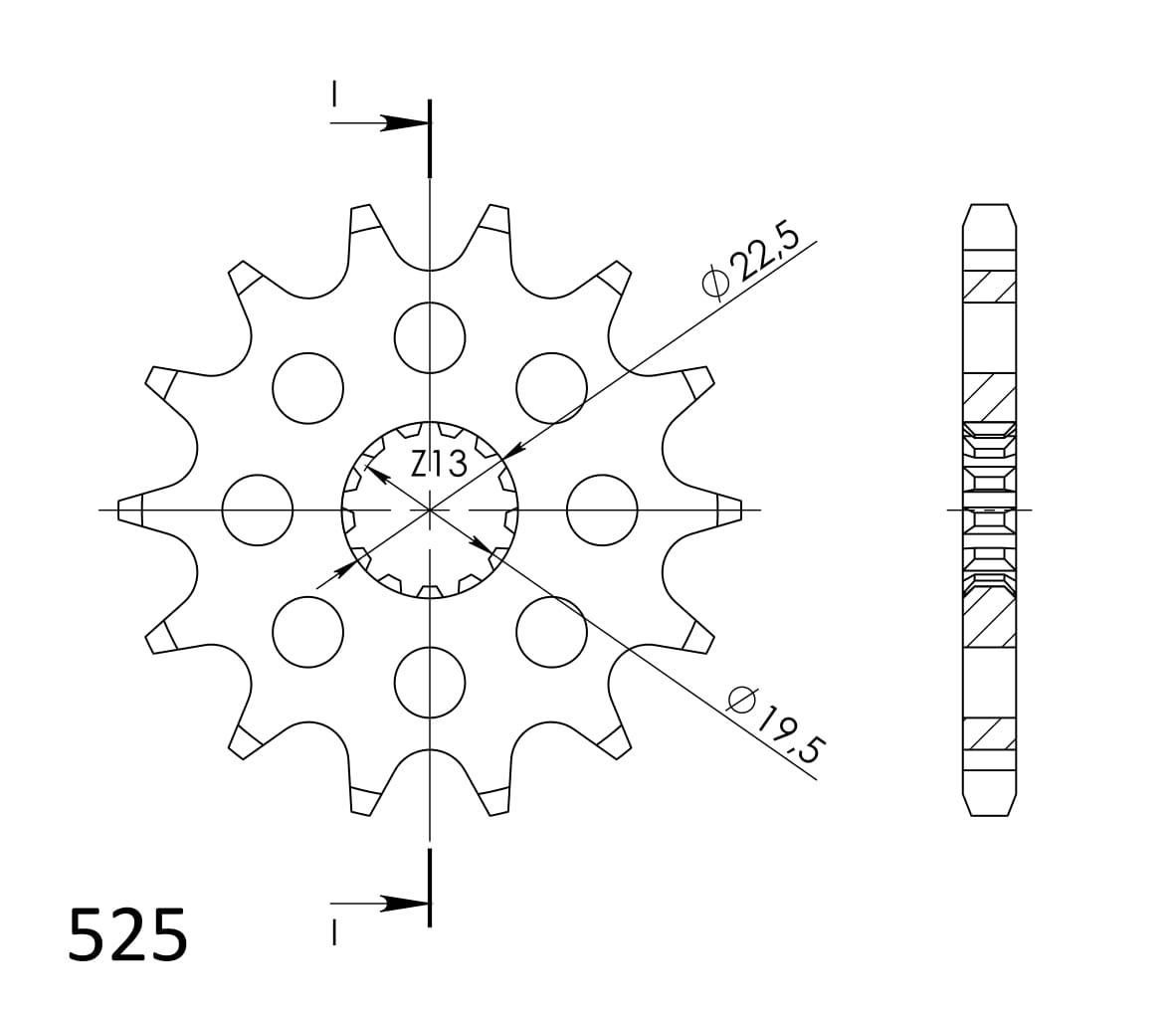Obrázek produktu Řetězové kolečko SUPERSPROX CST-433:15 15 zubů, 525 CST-433:15