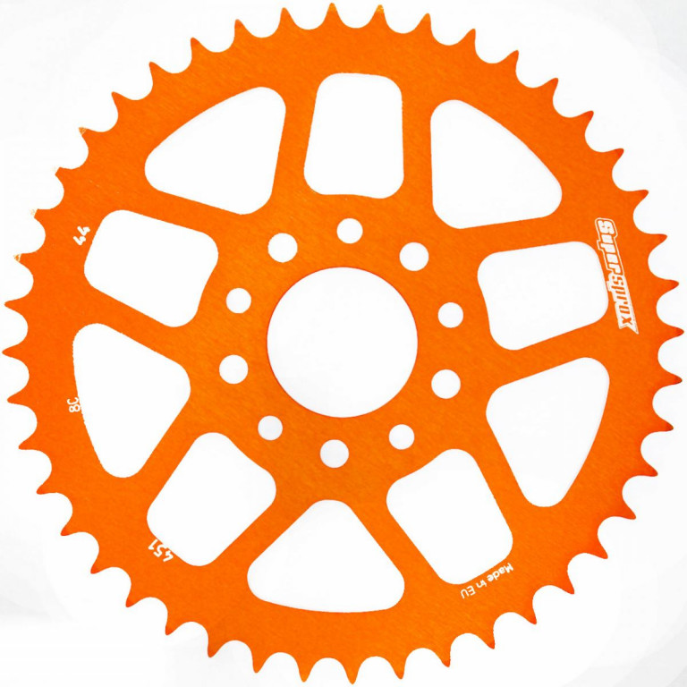 Obrázek produktu Hliníková řetězová rozeta SUPERSPROX RAL-451:44-ORG oranžová 44 zubů, 415 RAL-451:44-ORG