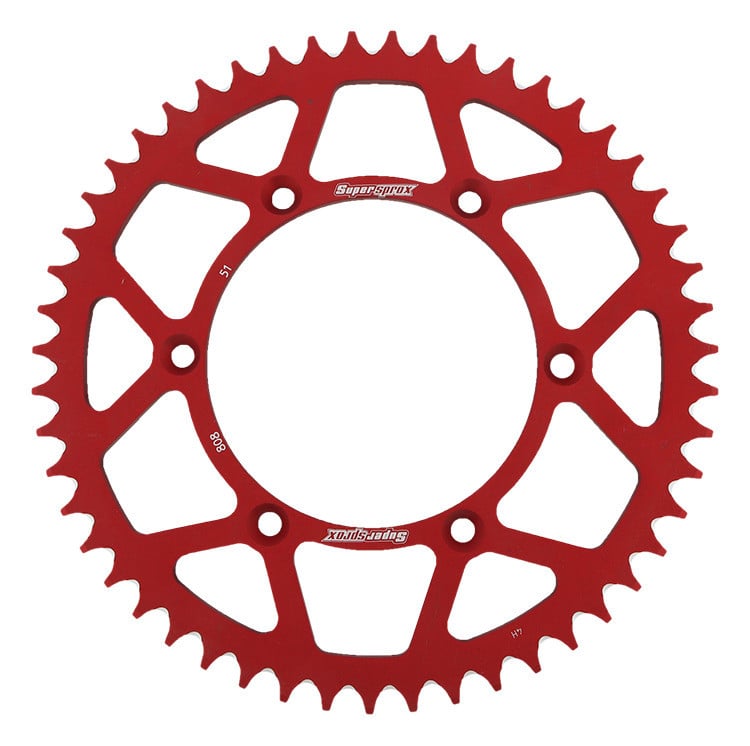 Obrázek produktu Hliníková řetězová rozeta SUPERSPROX RAL-808:51-RED červená 51 zubů, 520 RAL-808:51-RED