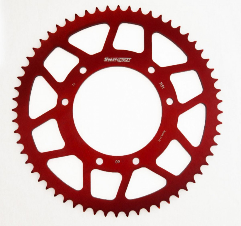 Obrázek produktu Hliníková řetězová rozeta SUPERSPROX RAL-1131:60-RED červená RAL-1131:60-RED