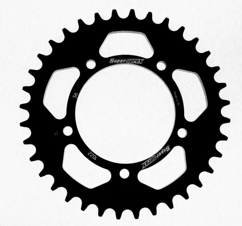 Obrázek produktu Hliníková řetězová rozeta SUPERSPROX RAL-1022:36-BLK černý RAL-1022:36-BLK