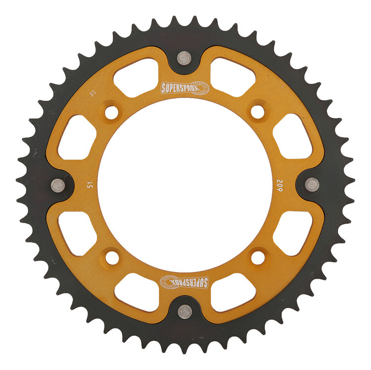 Obrázek produktu Řetězová rozeta SUPERSPROX STEALTH RST-209:51-GLD zlatá 51 zubů, 420 RST-209:51-GLD