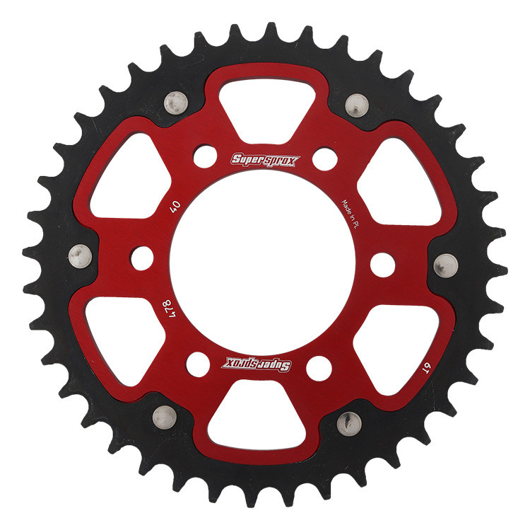 Obrázek produktu Řetězová rozeta SUPERSPROX STEALTH RST-478:40-RED červená 40 zubů, 520 RST-478:40-RED