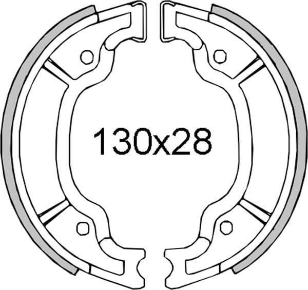 Obrázek produktu Brzdové čelisti RMS 225120451 zadní
