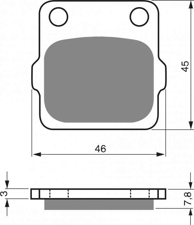 Obrázek produktu Brzdové destičky GOLDFREN 007 K5 Levý kotouč, pravý kotouč