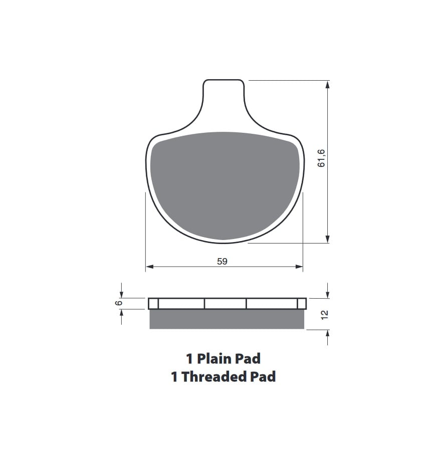 Obrázek produktu Brzdové destičky GOLDFREN 057 AD 057 AD