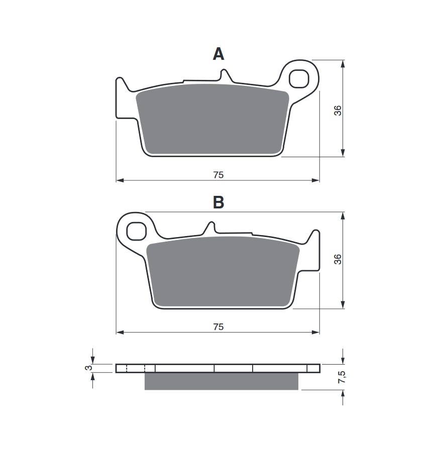Obrázek produktu Brzdové destičky GOLDFREN 071 K5 071 K5