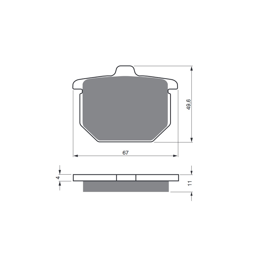 Obrázek produktu Brzdové destičky GOLDFREN 080 AD 080 AD