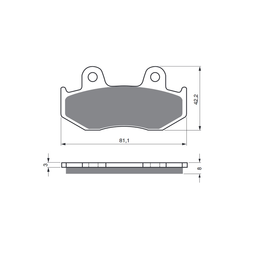 Obrázek produktu Brzdové destičky GOLDFREN 102 K5 102 K5