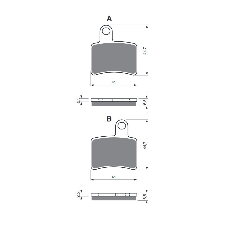 Obrázek produktu Brzdové destičky GOLDFREN 228 AD 228 AD