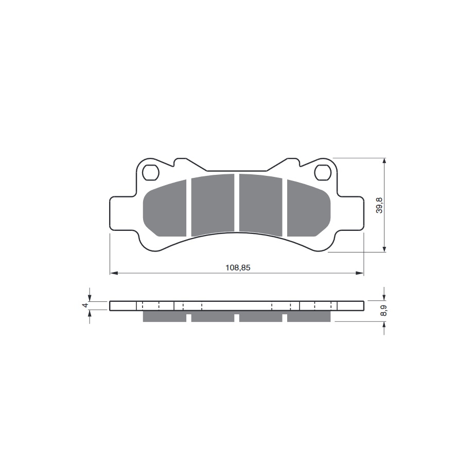 Obrázek produktu Brzdové destičky GOLDFREN 229 AD  STREET 229 AD