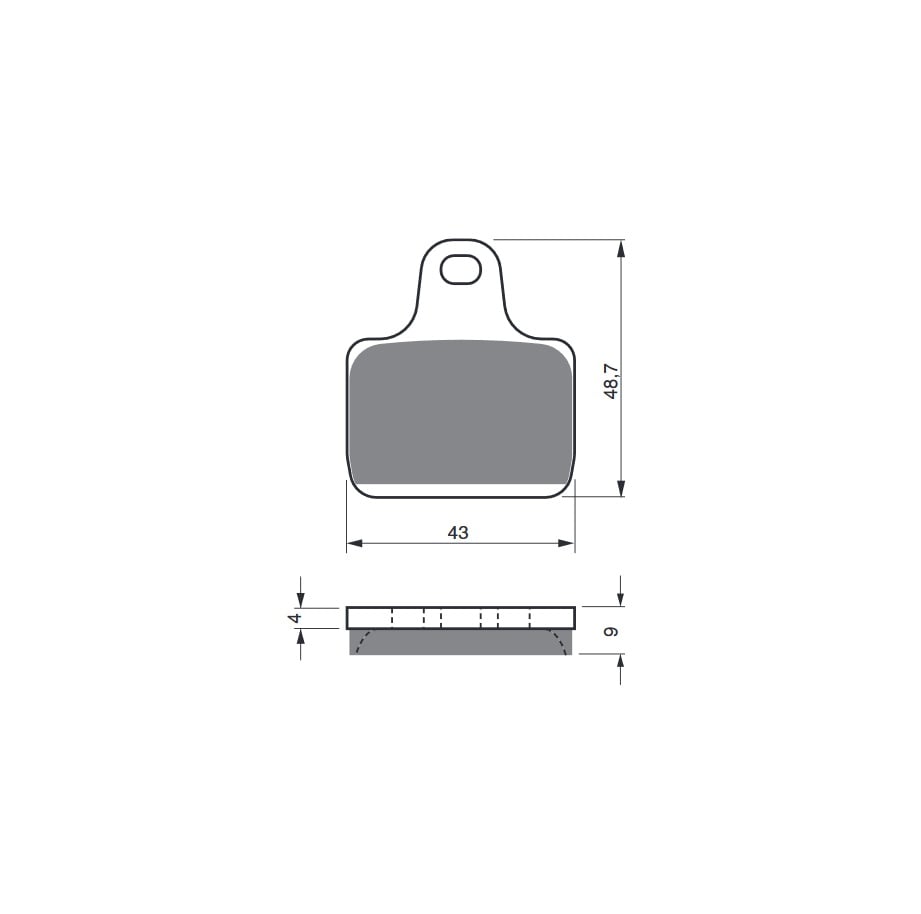 Obrázek produktu Brzdové destičky GOLDFREN 239 S3 (1 set = 4 pcs) 239 S3