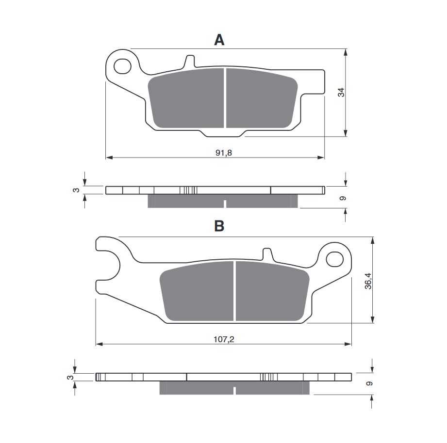 Obrázek produktu Brzdové destičky GOLDFREN 256 S3 256 S3
