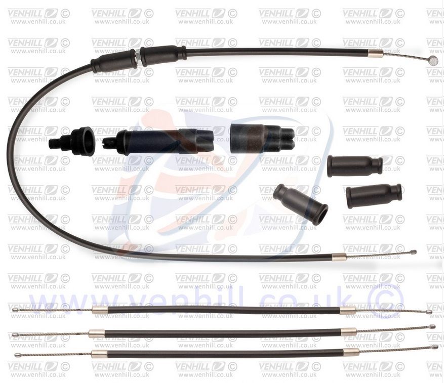 Obrázek produktu Lanko plynu Venhill N01-4-117-BK černý N01-4-117-BK