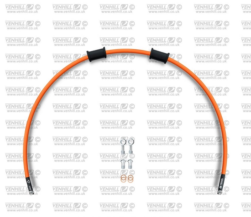 Obrázek produktu Hadice spojky Venhill POWERHOSEPLUS DUC-9008C-OR (1 hadice v sadě) oranžové hadice, chromové koncovky DUC-9008C-OR