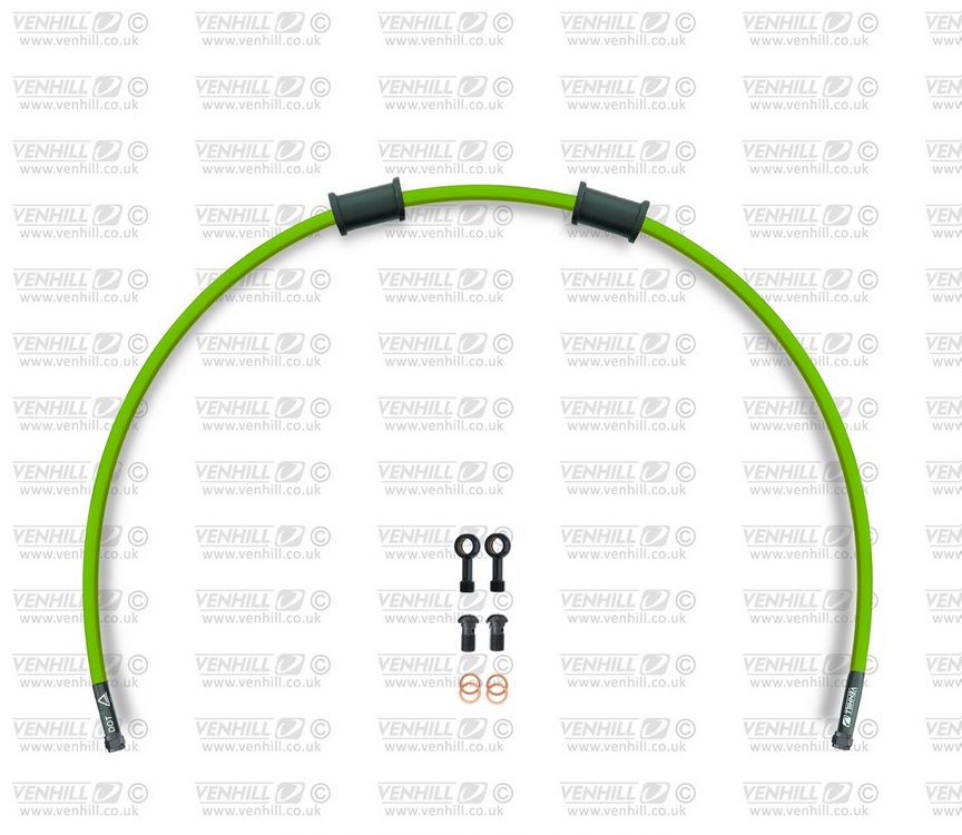 Obrázek produktu Hadice spojky Venhill POWERHOSEPLUS DUC-7005CB-GR (1 hadice v sadě) zelené hadice, černé koncovky DUC-7005CB-GR