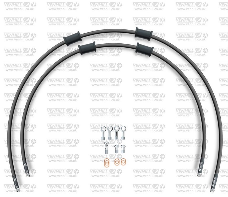 Obrázek produktu Hadice zadní brzdy Venhill POWERHOSEPLUS BMW-10002RS-BK (2 hadice v sadě) černé hadice, nerezové koncovky BMW-10002RS-BK