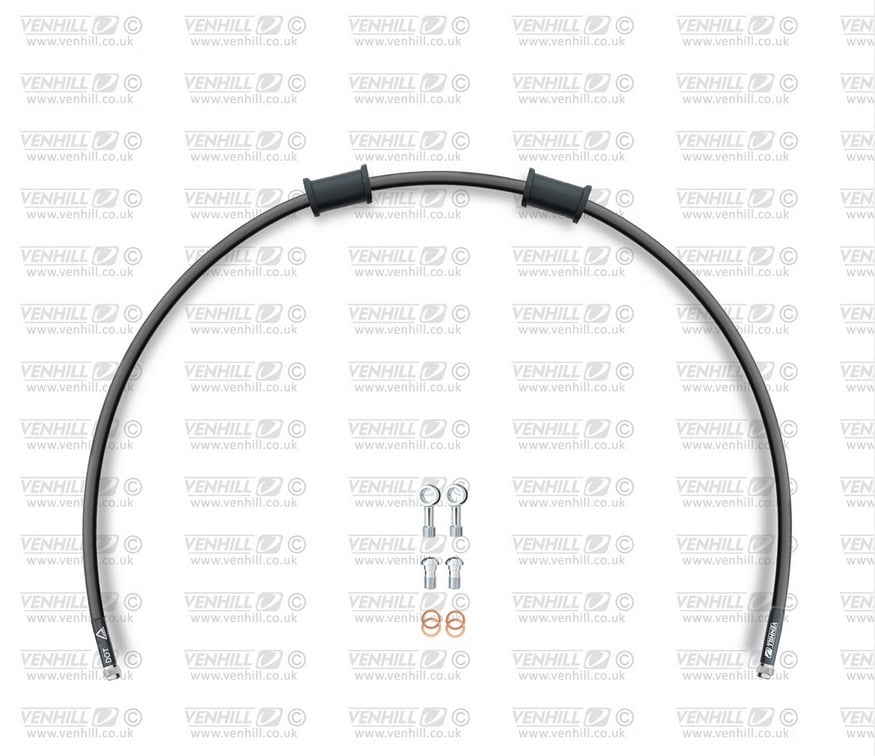 Obrázek produktu Hadice zadní brzdy Venhill POWERHOSEPLUS SUZ-2005RS-BK (1 hadice v sadě) černé hadice, nerezové koncovky SUZ-2005RS-BK