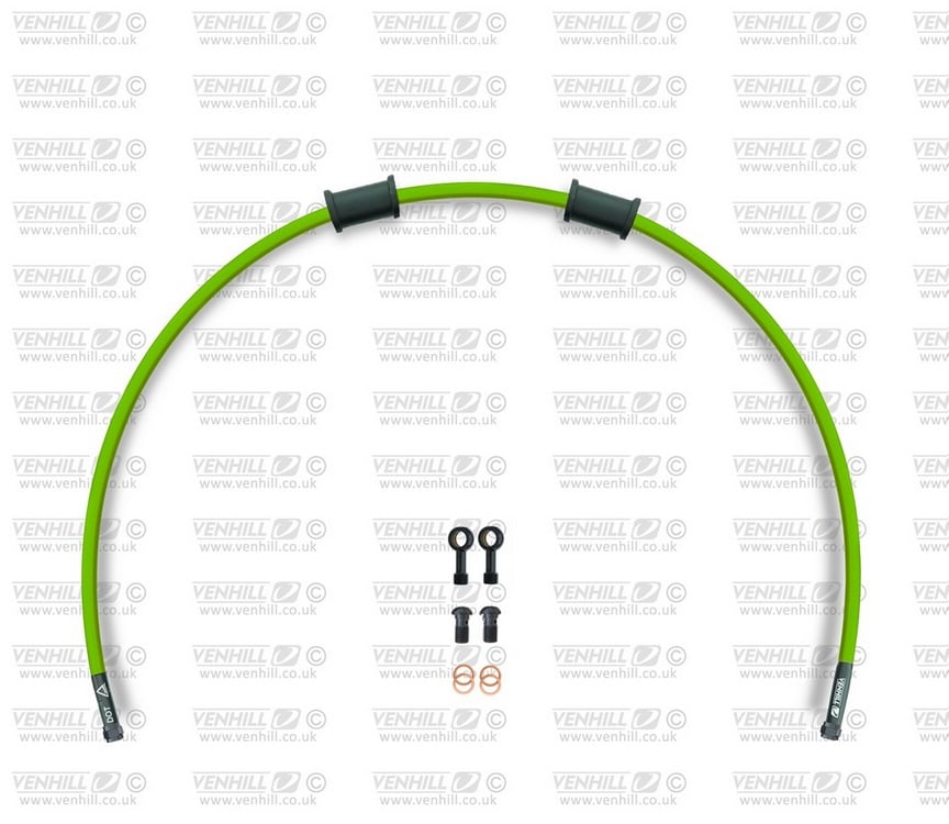 Obrázek produktu Hadice zadní brzdy Venhill POWERHOSEPLUS DUC-10006RB-GR (1 hadice v sadě) zelené hadice, černé koncovky DUC-10006RB-GR