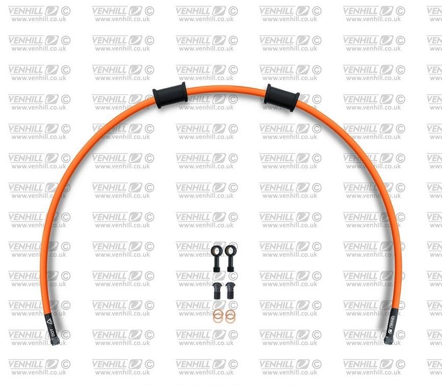 Obrázek produktu Hadice zadní brzdy Venhill POWERHOSEPLUS SUZ-5002RB-OR (1 hadice v sadě) oranžové hadice, černé koncovky SUZ-5002RB-OR