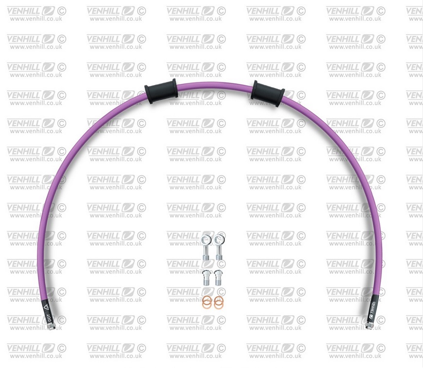 Obrázek produktu Hadice zadní brzdy Venhill POWERHOSEPLUS BMW-11005RS-PU (1 hadice v sadě) fialové hadice, nerezové koncovky BMW-11005RS-PU